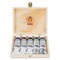 Schmincke Mussini Oil Color - Set of 5, Wood Box, Assorted Colors, 15 ml Tubes